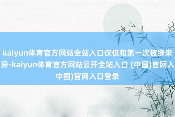 kaiyun体育官方网站全站入口仅仅和第一次被绑来截然有异-kaiyun体育官方网站云开全站入口 (中国)官网入口登录