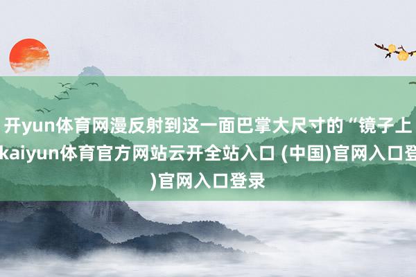 开yun体育网漫反射到这一面巴掌大尺寸的“镜子上”-kaiyun体育官方网站云开全站入口 (中国)官网入口登录