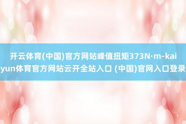 开云体育(中国)官方网站峰值扭矩373N·m-kaiyun体育官方网站云开全站入口 (中国)官网入口登录