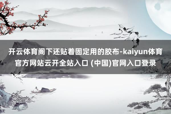 开云体育阁下还贴着固定用的胶布-kaiyun体育官方网站云开全站入口 (中国)官网入口登录